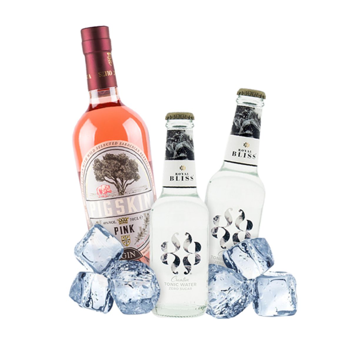 Royal Bliss Royal Blue Navy Zero - Gin Tonic Cocktail Kit per 10 persone