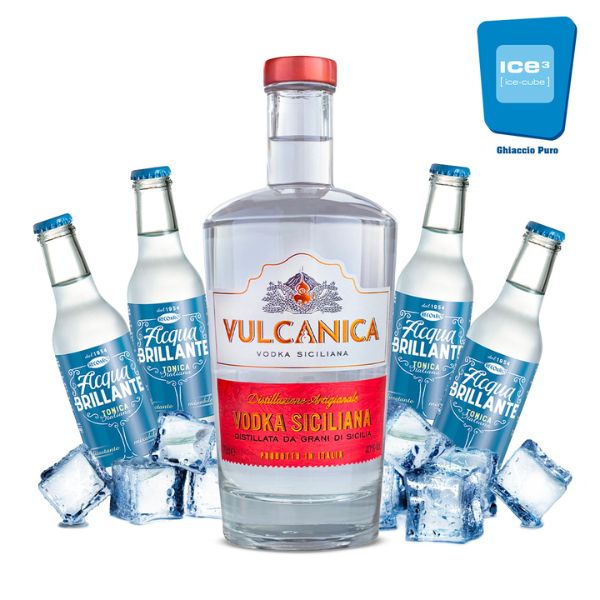 Vulcanica Vodka Tonic Cocktail kit - per 10 persone