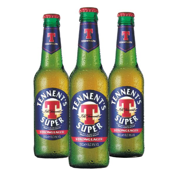 Tennent's Super Strong Lager (33 cl) 3 pezzi