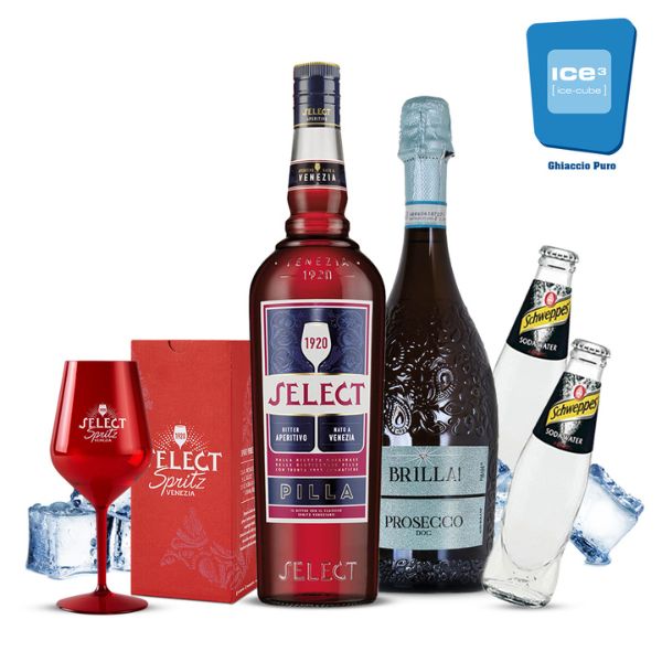 Select Spritz Cocktail Kit - per 10 persone con Calice Omaggio