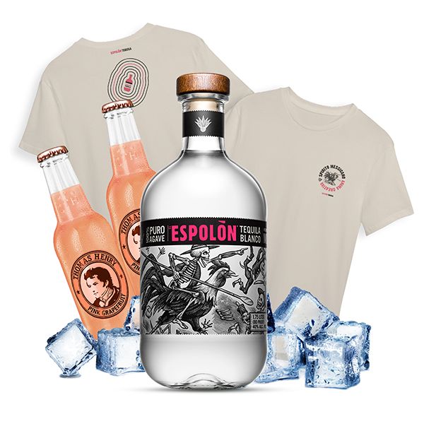 Tequila Espolòn - Paloma Cocktail Kit - per 10 persone con T-Shirt in omaggio!